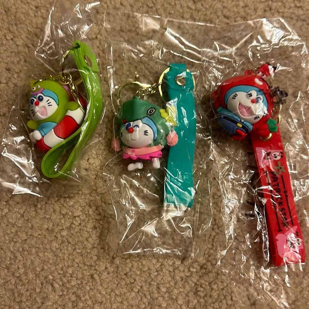 Doraemon X SpongeBob Key Chain